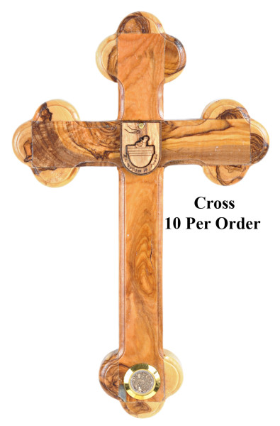 Baptism Wall Cross 8.5 Inches - 10 Wall Crosses @ $25.00 Each