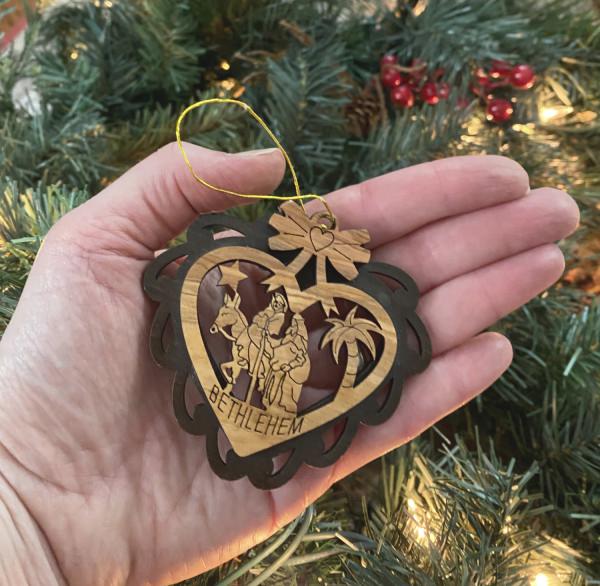 Holly Wood Family Christmas Ornament
