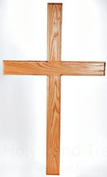 Large 6 Foot Oak Wall Cross