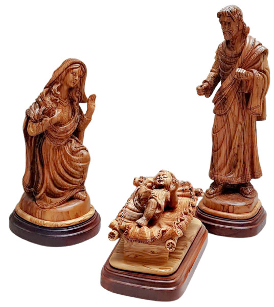3 Large Holy Family Statues - 3 Separate Statues