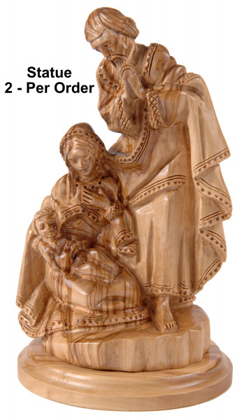 Best Selling Olive Wood Holy Family Statue 8 Inch - 2 Statues @ $179.00 Each