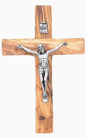 Wholesale 4.5 inch Olive Wood Crucifixes - 10,000 @ $5.90 Each