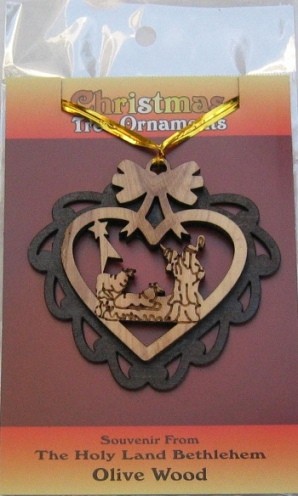 Wholesale Christmas Angel and Shepherd Ornaments Olivewood - 10,000 Ornaments @ $4.75 Each