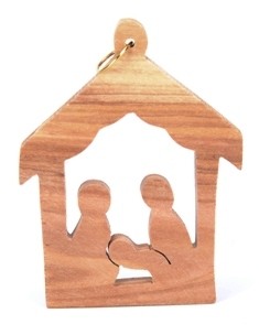 Wholesale Modern Olivewood Nativity Scene Ornaments - 10,000 Ornaments @ $1.30 Each