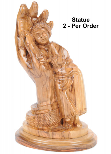 Child in the Hand of God Statue 10 Inches Tall - 2 Statues @ $145.00 Each