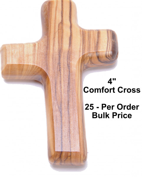 Comfort Cross 4 Inch at Retail Bulk Pricing - 25 Comfort Crosses @ 6.99 Each
