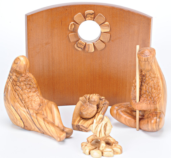 Unique Contemporary Nativity Scene - Brown, 1 Nativity