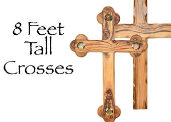 Eight Foot Wooden Crosses