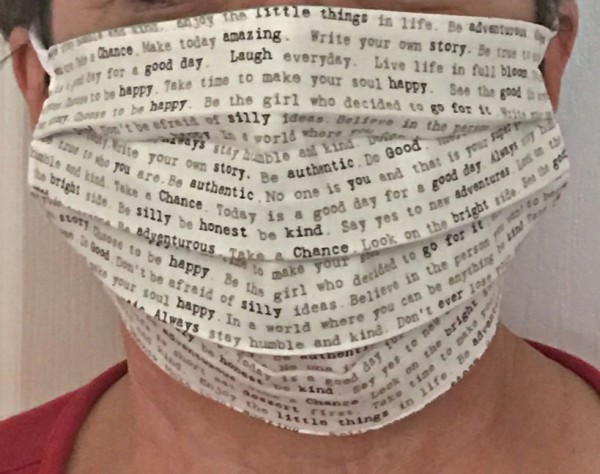 Face Mask with Inspirational Sayings (Bulk Priced) - 100 Masks @ $6.10 Each