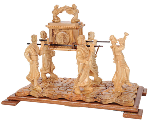 Hand Carved Ark of the Covenant 10.5 Inches Tall - Brown, 1 Statue