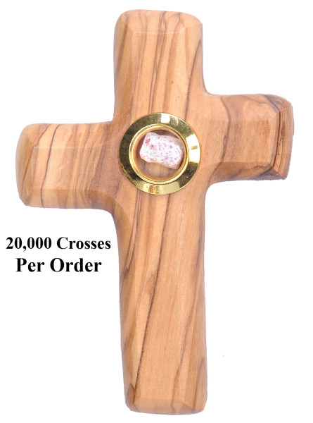 Wholesale Hand Holding Crosses with Frankincense - 20,000 Crosses @ $5.30 Each