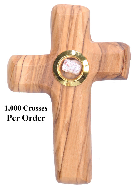 Wholesale Hand Holding Crosses with Frankincense - 1,000 Crosses @ $5.90 Each