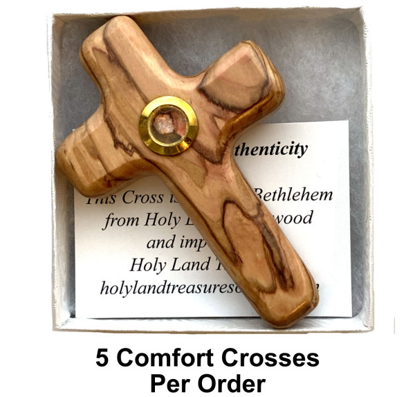 Hand Holding Cross w. Frankincense Gift Boxed - 5 Crosses @ $11.79 Each