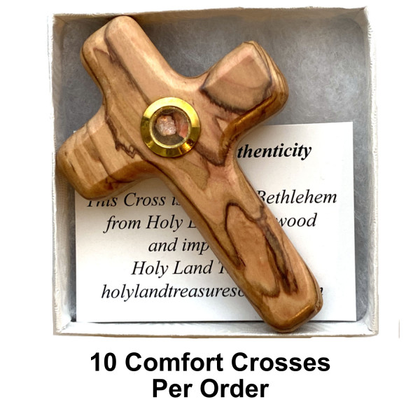 Hand Holding Cross w. Frankincense Gift Boxed - 10 Crosses @ $10.79 Each
