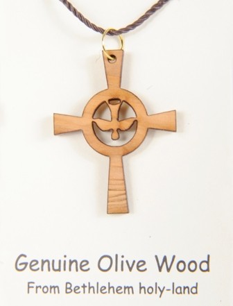 Wholesale Holy Spirit Celtic Cross 1.5 Inch Necklaces - 10,000 @ $1.59 Each