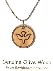 Holy Spirit  Dove Necklace (Also priced for bulk purchases) - Brown, 1 Necklace