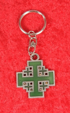 Wholesale Jerusalem Cross Keychains - 100 Key Chains @ $2.89 Each