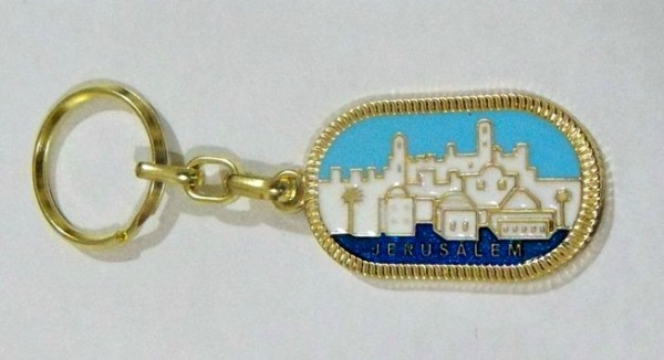 Wholesale Jerusalem Key Chains - 100 Key Chains @ $2.89 Each