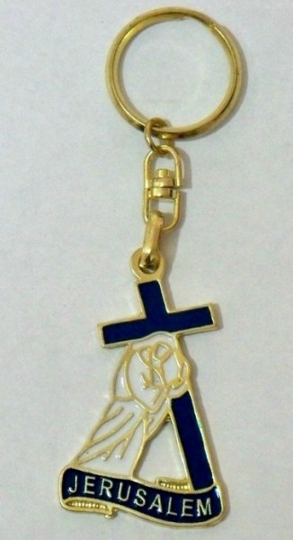 Wholesale Jesus Carrying the Cross Key Chains - 100 Key Chains @ $2.89 Each