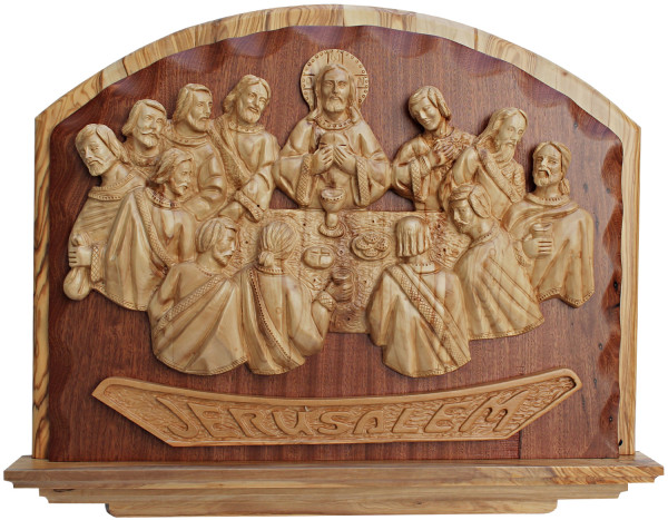 Large Last Supper Wall Plaque 22 Inches Wide - Brown, 1 Wall Plaque