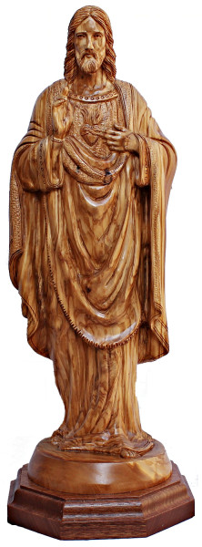Large Sacred Heart of Jesus Statue 19 Inches - Brown, 1 Statue