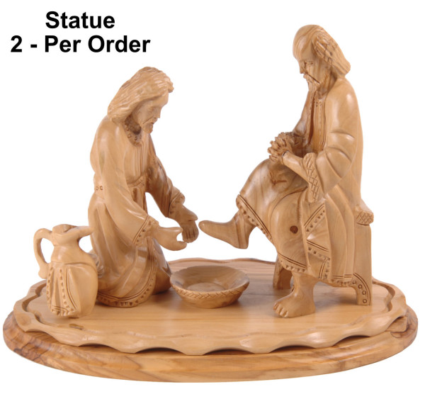 Large Statue of Jesus Washing the Disciples Feet 11.5 Inches - 2 Statues @ $349.00 Each
