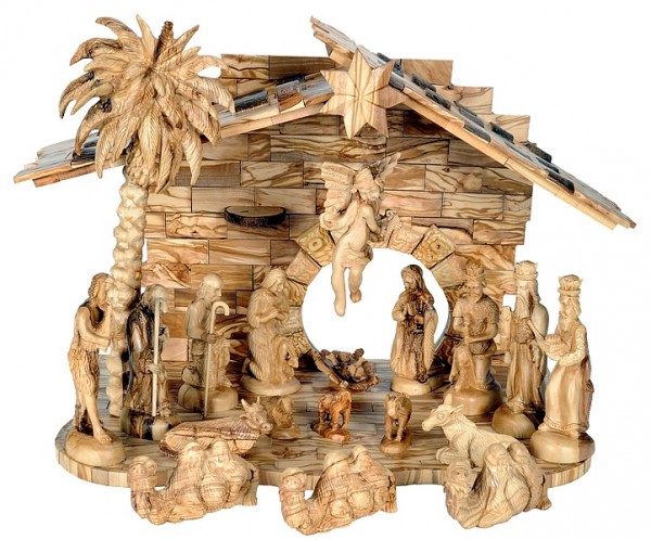 Large Unique Nativity Set | Brown, 1 Nativity
