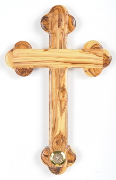 Memorial Gift Wall Cross with Holy Land Soil - Brown, 1 Cross