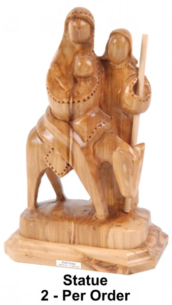 Modern Art Contemporary Olivewood Holy Family 8 Inch Statue - 2 Statues @ $105.00 Each