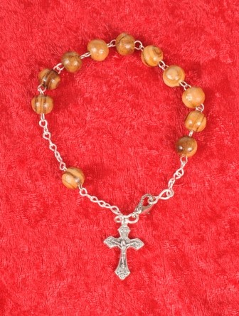Wholesale Olive Wood Rosary Bracelets - 2,500 @ $1.80 Each