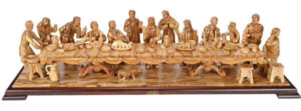 Our Largest Olive Wood Last Supper 40 Inches WIDE - Brown,1, Style A