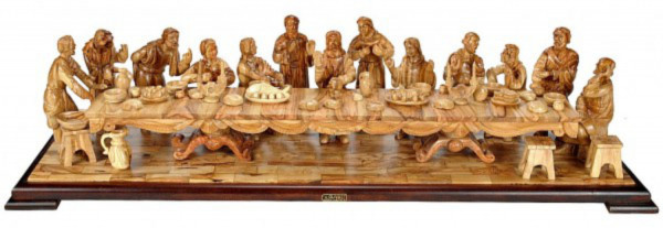 Our Largest Olive Wood Last Supper 40 Inches WIDE - Brown,1, Style B