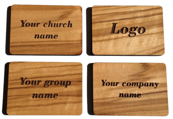 Wholesale Personalized Engraved Olive Wood Refrigerator Magnets - 900 Magnets @ $3.85 Each