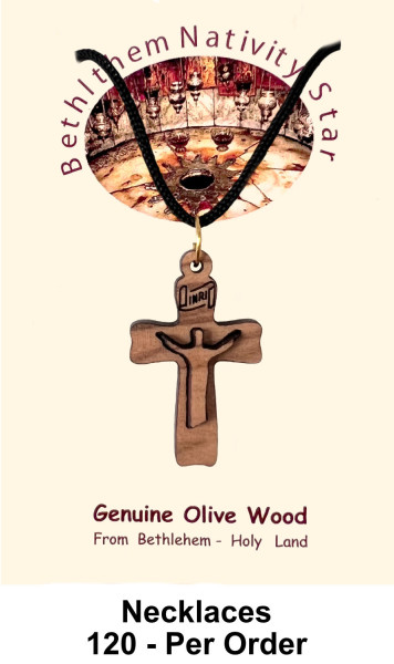 Risen Christ Cross Necklaces 1 Inch Bulk Discount - 120 @ $2.30 Each (Sale $1.99)