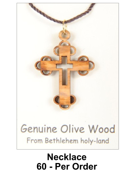 Roman Cross Necklaces 1.5 Inch Bulk Price - 60 @ $2.50 Each (Sale $2.30)