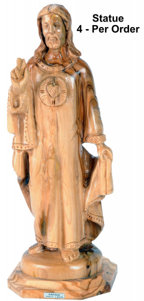 Sacred Heart Statue of Jesus 10.75 Inch - 4 Statues @ $145.00 Each
