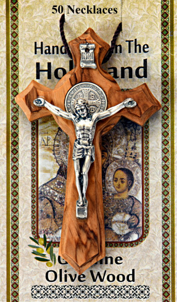 St. Benedict Crucifix Necklaces 2.7 Inches Bulk - 40 @ $7.50 Each