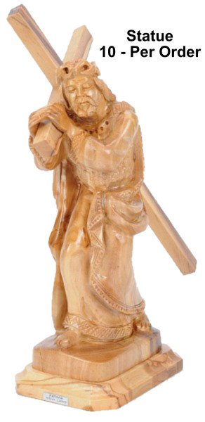 Statue of Jesus Carrying the Cross 10.5 Inches - 10 Statues @ $139.00 Each