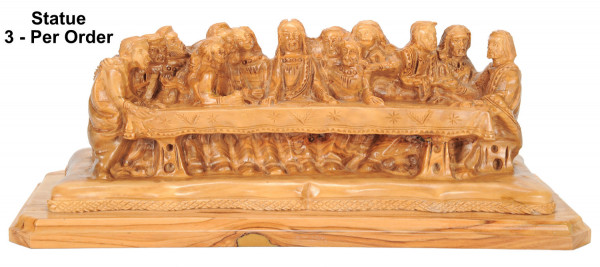 Unique Last Supper Carving 13 Inches - 3 Statues @ $349.00 Each