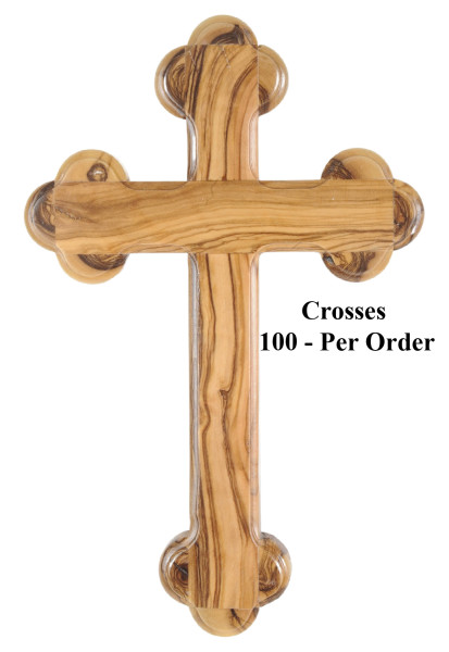 Wholesale 8.5 Inch Wooden Wall Crosses - 100 Wall Crosses @ $13.25 Each