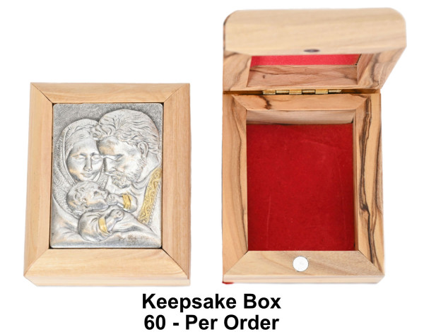 Wholesale Holy Family Rosary Boxes - 60 @ $14.75 Each