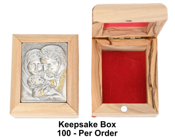 Wholesale Holy Family Keepsake Boxes - 100 @ $14.55 Each
