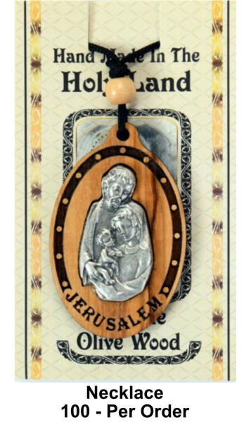 Wholesale Holy Family Necklaces | Large 2.25 Inch - 100 Necklaces @ $3.85 Each