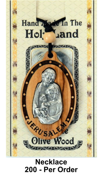 Wholesale Holy Family Necklaces | Large 2.25 Inch - 200 Necklaces @ $3.80 Each