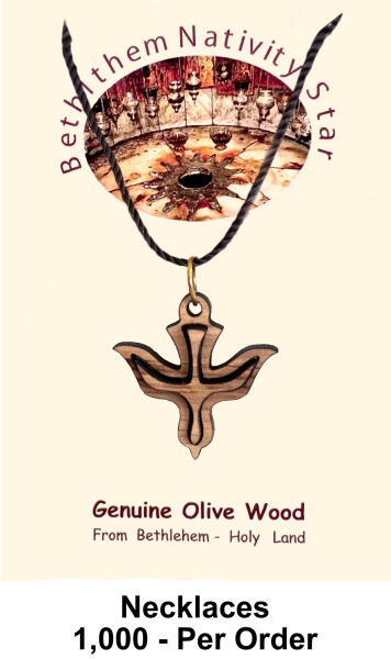 Wholesale Holy Spirit Dove Necklaces 1 Inch - 1,000 @ $1.65 Each