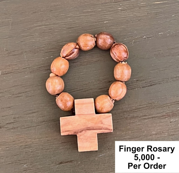 Wholesale Olive Wood Finger Rosaries - 5,000 @ $.59 Each