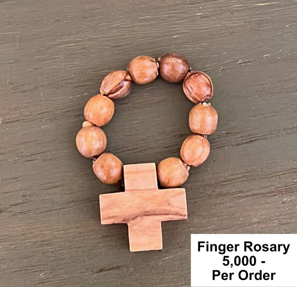 Wholesale Olive Wood Finger Rosaries - 5,000 @ $.85 Each