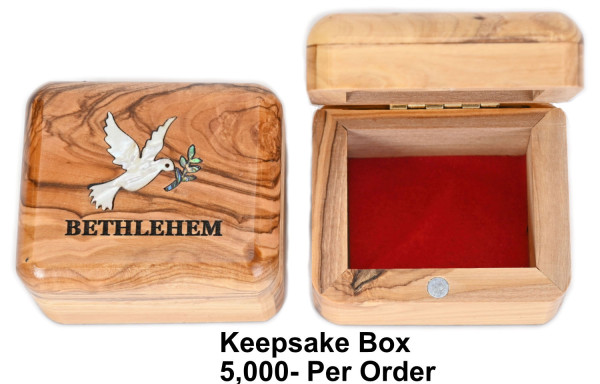 Wholesale Dove Mother of Pearl Olive Wood Rosary Boxes - 5,000 @ $12.00 Each