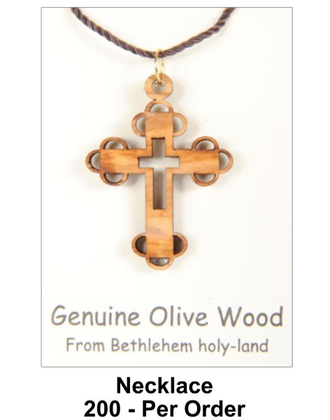 Wholesale Roman Crosses Necklaces 1.5 Inch - 200 @ $1.95 Each