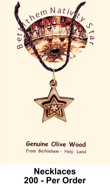 Wholesale Star and Flower Necklaces 1 Inch - 200 @ $1.95 Each